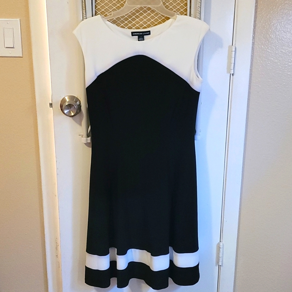 Black and white dress